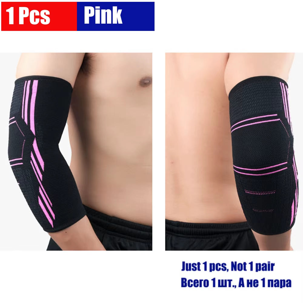 1 Pcs Fitness Elbow Brace Compression Support Sleeve for Tendonitis, Tennis Elbow, Golf Elbow Treatment, Reduce Joint Pain