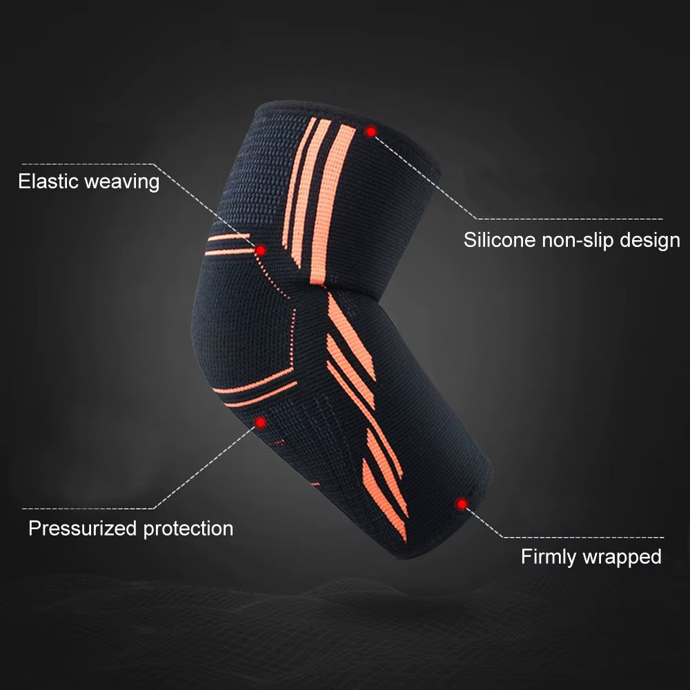 1 Pcs Fitness Elbow Brace Compression Support Sleeve for Tendonitis, Tennis Elbow, Golf Elbow Treatment, Reduce Joint Pain