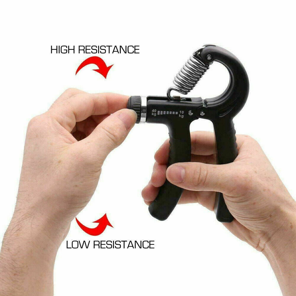 10-60KG Adjustable Hand Grip Strengthener Wrist Forearm Trainer Exerciser