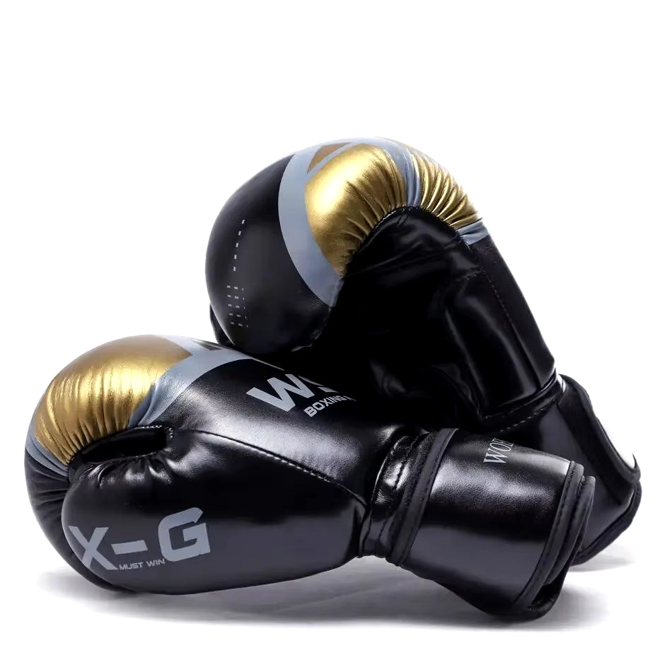 Boxing Gloves Professional Boxing Gloves Men Training Fighting Gloves PU Leather Breathable Karate Kickboxing Muay Women 10 12Oz