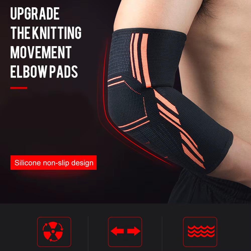 1 Pcs Fitness Elbow Brace Compression Support Sleeve for Tendonitis, Tennis Elbow, Golf Elbow Treatment, Reduce Joint Pain