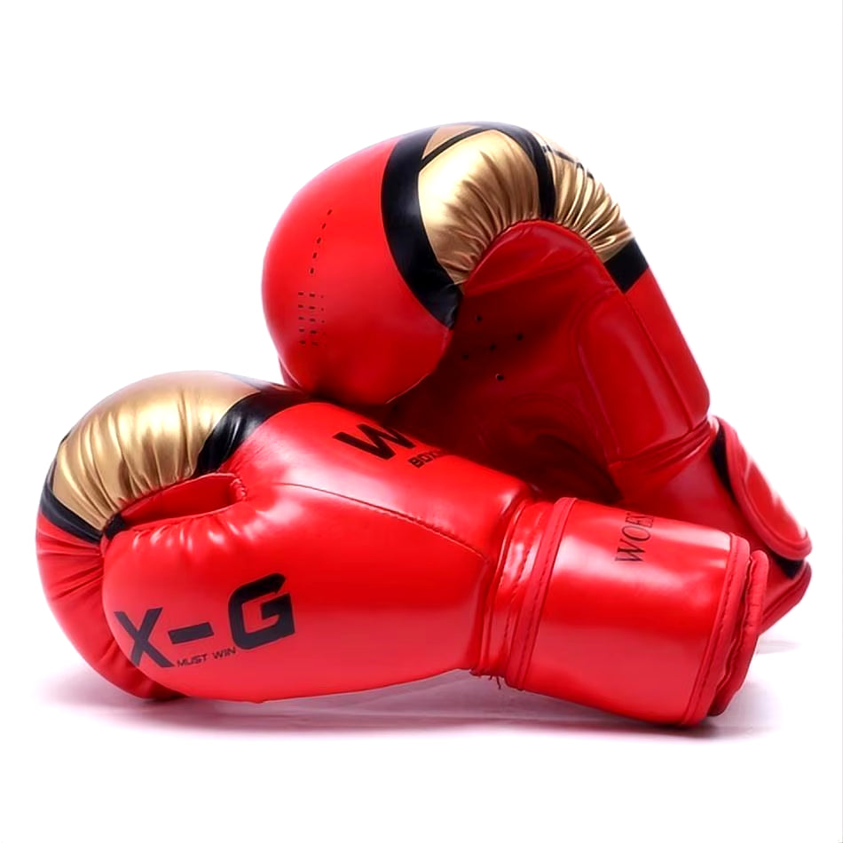 Boxing Gloves Professional Boxing Gloves Men Training Fighting Gloves PU Leather Breathable Karate Kickboxing Muay Women 10 12Oz